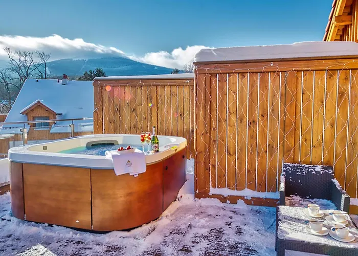 아파트 Royal Prestige Collection Z Prywatnym Jacuzzi - Stone Hill Z Basenem I Saunami 스클라르스카포렘바